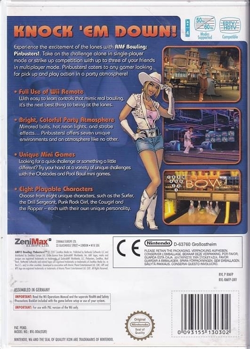 AMF Bowling Pinbusters - Nintendo Wii (B Grade) (Genbrug)